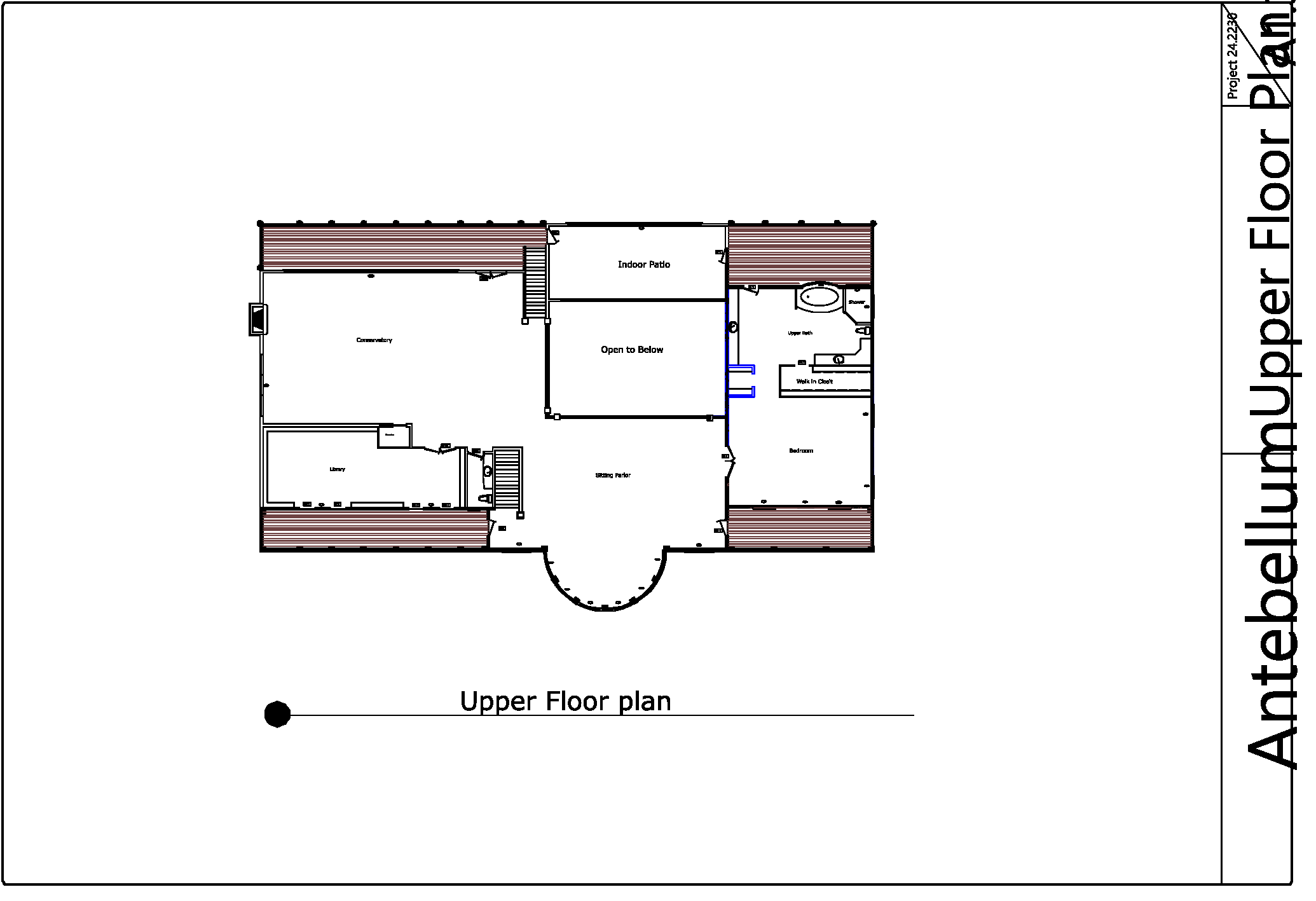 Upper floor plan